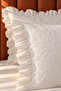 Pearl Garden 100% Cotton Embossed Embroidery 6 Piece Double Luxury Duvet Cover Set - 3