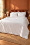 Pearl Garden 100% Cotton Embossed Embroidery 6 Piece Double Luxury Duvet Cover Set