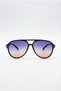 Black Lightweight Frame with Blue Lenses Classic Drop Model Protective Sunglasses