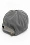 Anthracite Cotton Woven Fabric Antique Model Washed Flat Form Hat with Adjustable Buckle - 2