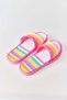 Pink Colored, Lightly Textured, Flexible Form, Perforated Detail, Daily Pool, Garden and Beach Slippers - 4