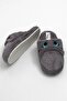 Gray Plush Textured Closed-Front Tweety Slippers with Embroidery Detail, Comfortable for Daily Use, Home Slippers - 3