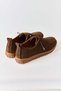 Brown Suede Textured Lace-Up Casual Shoes with Hole Detail for Daily Comfort - 4