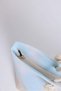 Light Blue Woven Fabric Rope Strap Zipper Detailed Large Form Functional Beach Bag - 2