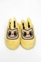 Yellow Soft Plush Textured Embroidered Figure Detailed House Slippers Suitable for Daily Use - 3