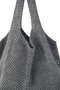 Anthracite Soft Textured Knitted Knitwear Fabric Simple Design Functional Shoulder Strap Bag - 2