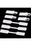 100pcs 100Pcs White Cable Labels Self-Adhesive Writable Cord Tags Wire Management for Office School - 2