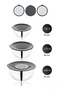 Prochef - Stainless Steel 9-Piece Grater Mixing Bowl and Storage Bowl Whisk Bowl 16-20-24cm - 4
