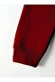 Men's Red Hooded Cotton Sweatshirt - 3