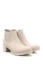 Women's Leather Thick Heeled Chelsea Boots - 5