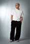 Shadow Lake Embroidered Summer Baggy Black Men's Sweatpants - 5