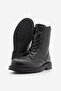 Women's Lace-Up and Zippered Double-Face Casual Boots Lidan Black - 8