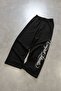Black Chaos Script Super Baggy Sweatpants - 3