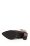 Women's Brown Antique Zippered Pointed Toe Genuine Leather Boots - 5