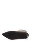 Women's Brown Platinum Zippered Thin Heeled Genuine Leather Boots - 6