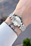 Silver Color Women's Wristwatch and Bracelet - 4