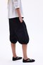 Elastic Waist Lace-Up Cargo Bermuda Shorts I9815Ax26Au - 3