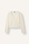 Regular Fit V-Neck Basic Plain Button Closure Knitwear Cardigan U2052Az26Wn - 8