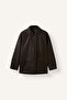 Regular Fit Polo Collar Zippered Pocket Faux Leather Coat H3754Ax26Au - 6