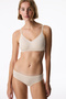 Traceless Ceramic Beige 24-Hour Bra with Removable Cotton Pads - 4