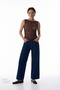 Brown Drape Lace Top - 4