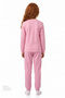 Girl's Pink Friendly Capy Cotton Long Sleeve 2-Piece Pajama Set - 3