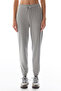 Gray High Waist Elastic Cuffed Sweatpants