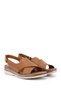 Taba Antique Gön Genuine Leather Wedge Sandals 45836 - 4