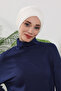 Winter Pleated Bonnet, Ecru, B-13O - 4