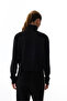 Black Silky Touch Sweatshirt with Stripe Detail - 5