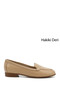 Women's Nude Genuine Leather Ballerinas