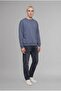 Boxy Fit Long Sleeve Cotton Crew Neck Soft Fuzzy Printed Sweatshirt X8282Az26Au