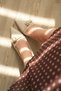 Women's Wille Thin Heeled Shoes - Nude Leather - 2