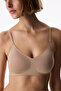 Traceless Beige 24-Hour Cotton Removable Pad Bra - 3