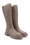 Women's Mink Floater Zippered Thick Heeled Genuine Leather Boots - 4