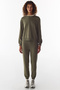 Khaki Oversize Crew Neck Sweatshirt - 6