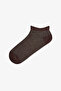 Brown Black Shiny Patterned Cotton Glitter 3 Pairs Booties Socks - 4
