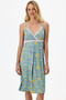 Mint Green Mama Blossom Openwork Patterned Lace Nightgown - 2