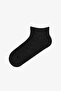 Black Gray Leopard Everyday 5 Pairs of Booties Socks - 5