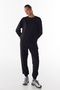 Black Oversize Crew Neck Sweatshirt - 5
