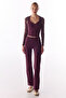 Burgundy Spanish Flare Leggings - 4