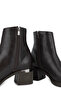 Women's Faux Leather Brown Heeled Boots - 7