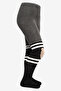 Girl's Pretty Bear Black Pantyhose - 4