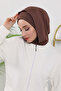 Women's Ready-To-Wear Bonnet with Winter Hood and Closure Feature, Brown, B-89O - 4