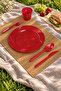 10-Piece Luxury Hard Plastic Party Birthday Presentation Invitation Engagement Promise Plate Cup Fork Spoon Knife Set - 5