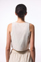 Stone Color Boho Linen Top - 2