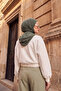 Women's Ready-To-Wear Bonnet with Winter Hood and Closure Feature, Khaki, B-89O - 3