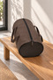 Faux Leather Duffel Bag, Travel and Carry-On Bag, Zippered, Large Volume, Durable, Stylish and Convenient Handbag - 3