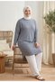 Comfortable Cut Striped Seasonal Tunic Plus Size Tunic Does Not Show under Clothes