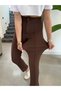 Çimalı Narrow Leg Palazzo Trousers, Lycra in the Largest Size, Sizes between 36-50, Work Trousers - 4